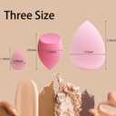 15 pcs Beauty blender Makeup Sponge Bulk:Blender Sponges 15 Pcs for Liquid, Cream, and Powder, Multi-colored Pink make up sponges for foundation