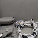 Baby Gym Play Mat, 8-in-1 Tummy Time Mat & Activity Gym, Washable Ball Pit, Infant Play Mat with Detachable Toys for Sensory Exploration and Motor Skill Development (Black White)