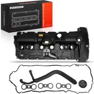 A-Premium Engine Valve Cover Compatible with BMW 125i, 128i, 130i, 323i, 325i, 328i, 525i, 528i, 530i, X1, X3, X5, Z4, Replace# 11127552281 (Standard Type with PCV Hose)