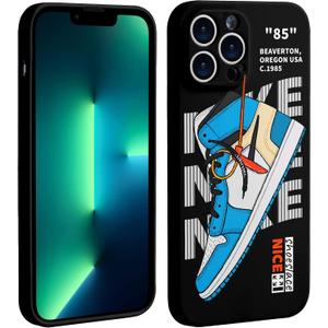 Cool Phone Case for iPhone 12 Pro Max Case for Boys Men Drop-Resistant Lens Protection Shockproof Basketball Sneaker Street Design Cases Compatible with iPhone 12 Pro Max