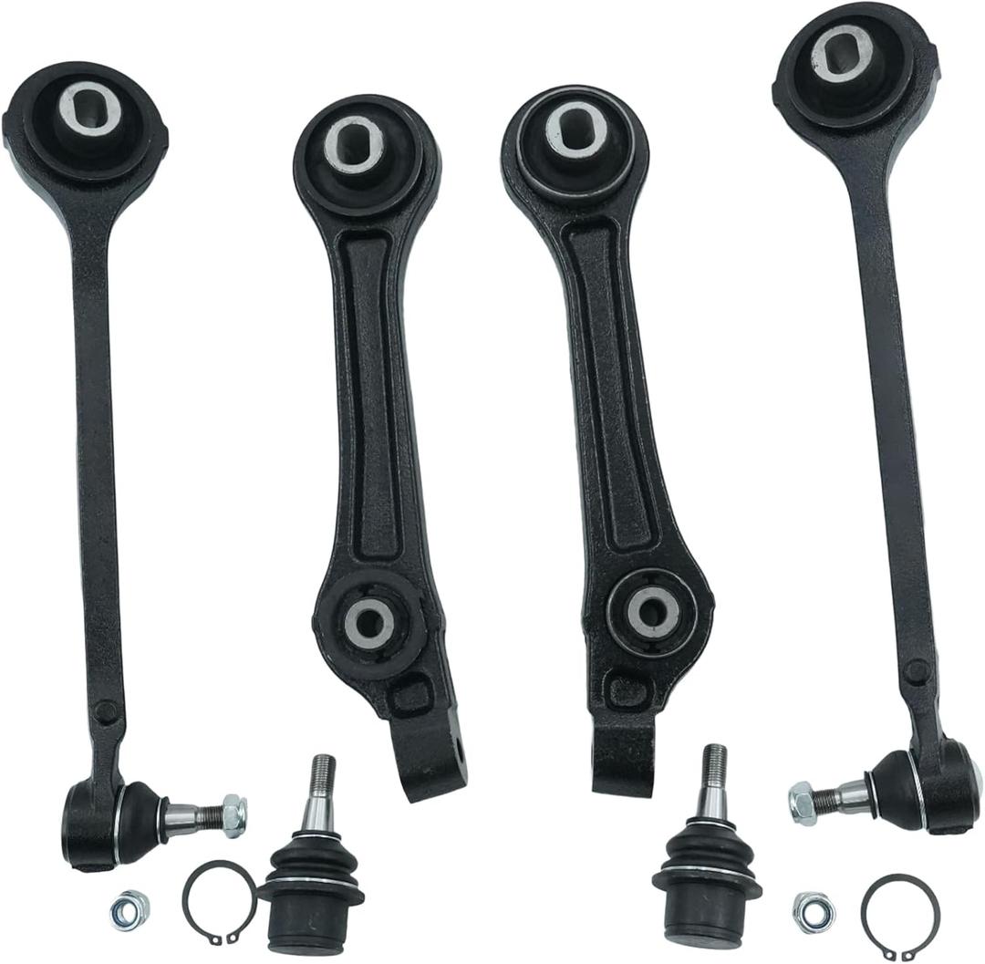 6PCS RWD Front Lower Forward & Rearward Control Arms with Ball Joints Compatible with Chrysler 300 Dodge 2005 2006 2007 2008 2009 2010 2011 OE K620258 K620257 MS25119 K7469