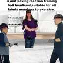 2 x Reflex Balls Boxing Headband Set for MMA Boxing Kickboxing Training Reaction Ball Kit Includes 4 Different Levels Balls+4 Elastic Headbands+4 Spare Lines+4 Gloves for All People