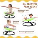 Zhenx Spinning Chair for Autistic Kids (Ages 3-18) - 220LBS Capacity Sensory Swivel Seat - Sensory Toy for Teens with ADHD/Autism - Sit and Spin Calming Gift to Improve Focus & Body Balance (Green), 22 Inches X 20 Inches X 10 Inches