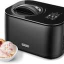 Iceman by Chefman Ice Cream Maker, No Pre-Freezing with Built-In Compressor, Makes Ice Cream, Froyo, Sorbet, Sherbet, Italian Ice, Frozen Yogurt, Digital Display w/ 3 Presets, 2 Pint Inserts Included