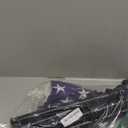 Barcetine American Flag with Pole - Includes 6ft Heavy Duty Flag Pole Holder for Outside House,3x5 Embroidered US Flag and Wall Mount Bracket,Tangle Free Flagpoles Kit for Porch,Fence,Outdoor (Black)