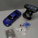 LD1899 1/18 RC Drift Car GTR R34 with 3 Upgraded 1200mah Battery 2.4GHz 150 Brushed Motor Drift RC Car Full Proportional with Gyroscope on-Road Alloy Body Shell Racing for 15+ (Blue)