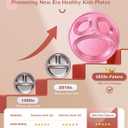 Titanium Kids Plates, Beyond Food-Grade Toddler Plates Naturally Hygienic Baby Plates Balanced Nutrition Smart Divided Portion Control Plate Non - Toxic Appetite Colors Dishwasher Safe