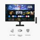 Samsung 32-Inch M5 (M50F) Series FHD Smart Monitor with Streaming TV, Speakers, HDR10, Gaming Hub, Multiple Ports, Workout Tracker, Vision Accessibility Tools, Black, LS32FM502ENXZA