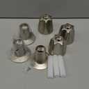 Enhon 3 Piece Shower Knob Replacement Kit Compatible with Price Pfister Verve Tub Shower Faucet, 3 Faucet Handle Hot/Cold/Diverter Replacement for Remodeling Trim(Brushed Nickel)