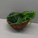 Artificial Hanging Plants Outdoor Artificial Hanging Fern POTS, UV Resistant Artificial Fern Baskets, Outdoor Patio Garden Home Decor