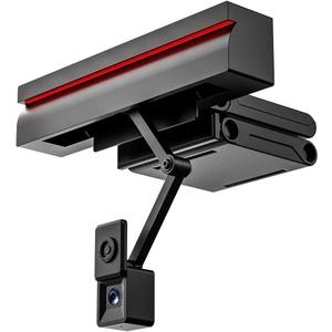 4K Center Screen Webcam, Retractable Eye Contact Camera for Sincere Video Calls, Dual-Mode Center Cam & Eye Level Web cam, Middle of Monitor Webcam with Independent Privacy Buttons