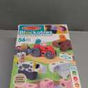 Melissa & Doug Blockables Farm Snap and Play, Mix and Match Connectable Wooden Building Blocks Play Set Toy for Preschool Boys and Girls (56 Pcs)