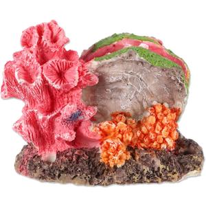 Aquarium Coral Reef Decor, Artificial Coral Reef Decor, Resin Coral Decoration Ornaments, for Goldfish Betta Fish Fish Tank Decoration Accessories, 3.15"x2.09"x2.64", Pink Orange Aquarium Coral Reef Decor, Artificial Coral Reef Decor, Resin Coral Decoration Ornaments, for Goldfish Betta Fish Fish Tank Decoration Accessories, 3.15"x2.09"x2.64", Pink Orange