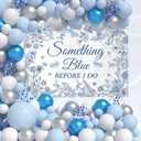 7x5ft Something Blue Before I Do Bridal Shower Backdrop Floral Theme Something Blue Before I Do Banner for Bachelorette Engagement Wedding Party Supplies