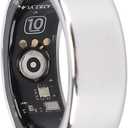 Vikye Smart Ring Health Tracker, IP68 Water Sleep Tracking Wearable Health Rings, Health Fitness Tracker Rings for Men Women, with APP, Silver (13#)