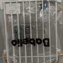 Babelio Baby Gate for Stairs, Kitchen & Doorways, 26-43" W 28" H No Bottom Bar| Easy Installation| One-Handed Operation| Auto-Close| Hardware Mount (Drill Needed) Safety Dog/Pet Gate Indoor (White)