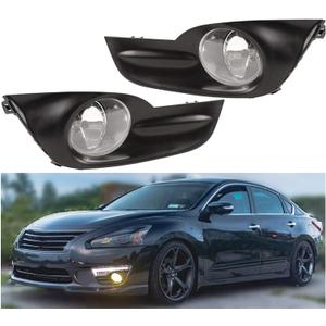 munirater Clear Fog Lights Lamps Kit Switch & Harness Replacement for Altima 2013-2015 Used at Night, Dense Fog, Heavy Rain and Snow