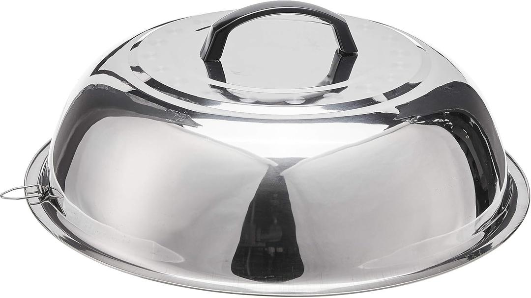 Winco 13 3/4" Stainless Steel Wok Cover