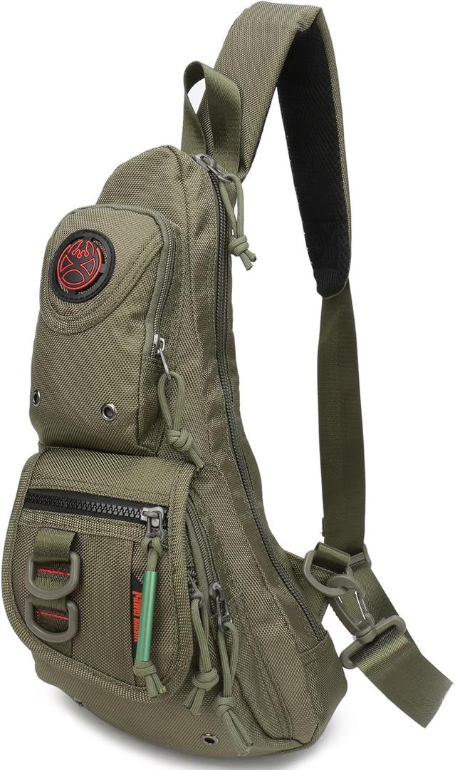 NICGID Sling Backpacks, Sling Chest Bag Shoulder Crossbody Bags for Men Women Outdoor Travel | Outdoor Travel (Army Green-365)