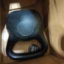 ALTLER Vinyl Plastic Concrete Kettlebell 10-50LBS Safe Strength Training Kettlebell Anti-Slip Grip Weight for Home Workouts and Men/Women/Beginners