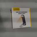 Glocusent USB Rechargeable Book Light, Portable Clip-on LED Reading Light, Reading Lights for Books in Bed with 3 Amber Colors & 5 Brightness Dimmable, Compact & Long Lasting, Perfect for Book Lovers (Dark Blue)