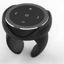 Wireless Bluetooth Media Control Button with Selfie Functionality by UltraConnect - Compatible with iPhone and Android - Perfect for Car & Motorcycle Steering Wheel (Black)