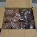 24PCS Light Scented Velvet Christmas Balls Ornament Shatterproof Velvet Xmas Tree Baubles Hanging Pendant for Winter Party Holiday Home Gift Office Yard Decor(Gradient Brown,2.36'')