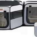 Want to Give Your Kittens & Puppies a Safe, Independent Space? Try Lekereise: 47"16" Portable Cat Playpen, 2-in-1 Dog Playpen, Independently Usable, with a Carry Bag. Play Freely Anywhere!