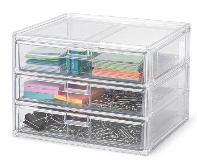 Clear 3-Tier organizer 