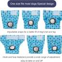 CuteBone Dog Diapers Female Washable Small Medium Large 3 Pack Reusable Doggie Diapers Puppy Period Pants for Doggy Heat Cycle Peeing, XS