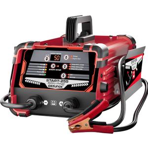 AZZUNOX 12V 24V Car Battery Charger & Engine Starter, 0-50A Automatic Battery Maintainer, 250 Cranking Amps, Jump Starter & Smart Trickle Charger