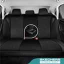Skechers Car Seat Covers,Leather Seat Covers with GOGA Mat Technology,Waterproof Car Seat Covers Full Sets,Airbag Compatible,Comfort Universal Fit for Most Cars,Vans,Trucks,SUVs,Black