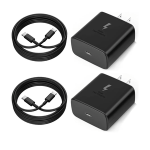 2025 New 45W Super Fast Charger USB C PD3.0 [2 Pack] with 6FT Type C Charging Cable Cord for Samsung Galaxy S25 Ultra/S25/S25+/S24/S24+/S24Ultra/S23+/S23 Ultra/S22 Ultra Galaxy Tab PPS Wall Charger2.0