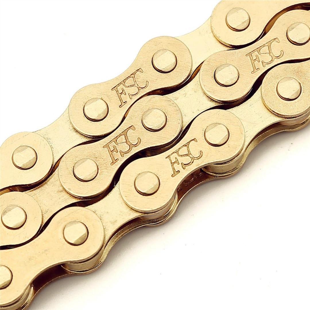 FSC F410 1-Speed Bicycle Chain Single (1/2 x 1/8-Inch, 104L) (Ti-N Gold)