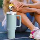 11PCS Couple Bear Straw Cover Caps for Tumblers,PVC Silicone 10mm Dringing Straws Toppers Protector Dust-Proof Reusable Bulk, BPA Free, Eco-Friendly fit for Party Gifts