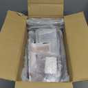 Clemate 6Pack Pantry Organizers and Storage,Clear Stackable Kitchen Storage Organizer,Foods Organizer Bins with Handles, Easily Assemble for Bathroom, Kitchen, Refrigerator, Pantry, Cabinet, Closet (Medium)