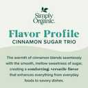 Simply Organic Cinnamon Trio, 3.1 Ounce Bottle, Blend of Premium Ceylon, Korintje and Viatnamese Cinnamon, Sweet Warm Flavor