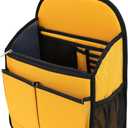 Wider Rugged Backpack Organizer Insert for Men Women Travel Work - 19 Pockets, Padded Nylon, Handle - Large,Yellow