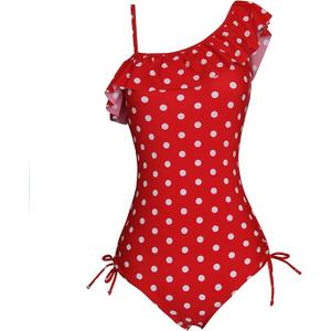 Girls Lemon Double Ruffle One Shoulder Adjustable Swimwear Fashionable One Piece Bathing Suit(5y-16y) (14, Ss12 Pink Hydr)