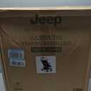 Jeep Altitude Compact Travel Stroller by Delta Children Greenguard Gold, Easy One Hand Fold, Lightweight, Extendable Canopy with Peek-a-Boo Window, Reclining Seat, 4 Wheel Suspension, Tan
