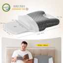Sleep Apnea Pillow for Cpap Users, Ergonomic Adjustable Memory Foam Cpap Pillows for Side and Back Sleepers, Reducing Air Leaks and Mask Pressure