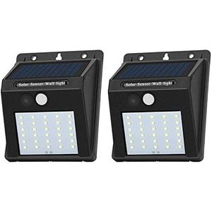 Decorman Solar Sensor Lights Outdoor 30 LED Wireless Waterproof Security Solar Motion Sensor Wall Lights for Fence Patio Deck Yard Garden with Motion Activated Auto On/Off