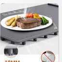 Warming Mat for Food -Electric Food Warming Tray (24"x16"), Rapid Full-Surface Heating, Portable & Rollable Versatile Food Warmer for Countertop, Perfect for Gatherings, Parties &Everyday Use(Gray)