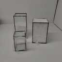 yshengood Hurricane Candle Holder 3 Pieces, Gass Candle Holders for Pillar Candles, Large Hurricane Candle Holder