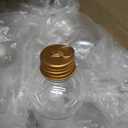 32 Pack Christmas Booze Balls, Fillable Christmas Tree Hanging Ornaments Clear Plastic Water Bottle Bulbs Pendant Ball with Plaid Ribbon and Stickers for Xmas Home Party Decor(Ball)