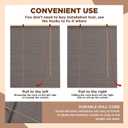 Bamboo Blinds for Interior Windows, 34" W X 63" H Bamboo Shades for Indoor Windows, Roller Shades for Indoor Window and Outdoor Patio, Decks, Porch, Backyards