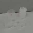 Jetec Hexagonal Jewelry Display Risers Hexagonal Market Display Risers Stands Acrylic Showcase Acrylic Stand for Jewelry Model Figures Decoration, 6 Sizes(Clear,12 Pieces)