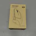 TECKNET Ergonomic Mouse, Wireless Bluetooth Vertical Mouse, 4800 DPI Optical Tracking, 6 Adjustable DPI, Quiet Clicks, 2.4GHz with USB A Receiver, 12 Months Battery, 6 Buttons, Wide Compatibility