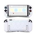 Kuitmor Dockable PC Protective Case Compatible with Switch 2 Model 2025, All-Round Protection Hard Protective Shell for Switch 2 2025 Accessories(White Vibrant Bunny)