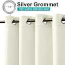 NICETOWN Fade Resistant Outdoor Patio Curtains Waterproof 2 Panels, Xenon Arc Tested Grade 4 Fade Proof, W52xL84 in Thermal Insulated UV Protection Drapes for Sunroom & Pergolas, Light Beige